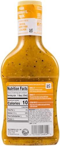 Lawry's Lemon Pepper with Lemon Juice Marinade, 12 fl oz (Pack of 6)