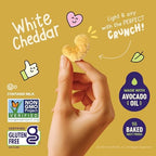 CauliPuffs - Corn, Rice, and Cauliflower Gluten Free Puffed Snack (15 x 0.75oz Bags, White Cheddar)