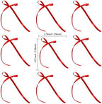 Gyufise 30Pcs Bowknot Cake Toppers Bow Cake Decorations Picks Baby Shower Cake Decorations for Birthday Wedding Party Wedding Anniversary Party Supplies Red
