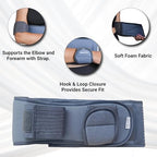 Wonder Care Shoulder Immobilizer Arm Sling Elastic Brace for Clavicle Collar Bone Dislocation Subluxation Shoulder stabilizer Compression Brace After Rotator Cuff Surgery(38"-52")