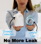 Female Urinal Spill Proof 32 oz (1 Pack) - Urinal for Women - Pee Funnel - Women Bed Pan - Portable Urinals for Women - Sturdy Female Urination Device for Car Travel, Road Trip Essentials