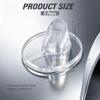 5 Pairs Clear Silicone Gel Sandal Thong Toe Protectors Non-Slip Self Adhesive Flip-Flops Toes Guards Separator Inserts Cushions Forefoot Pads Insoles (Style A)