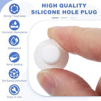 uxcell 25 Pcs T Shaped Silicone Plug, Dia 10.5 mm/0.41 Inch Elastic Waterproof Silicone Plug Reusable Bottle Stopper Solid Sealing Round Hole Plug for Pipes Equipment, White