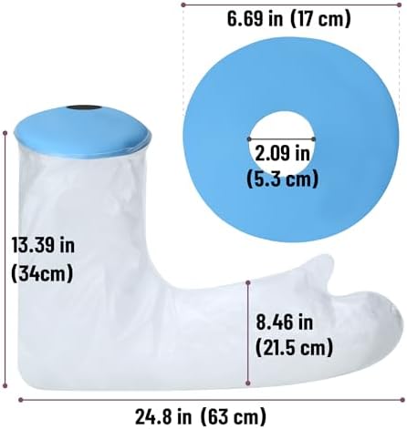 DR JK- Adult Full Arm Cast Covers for Shower, Waterproof Long Full Protector Cover, Soft Comfortable, Reusable Elastic Cast Bag for Bandage, Wound Care Supplies, After Surgery Gifts