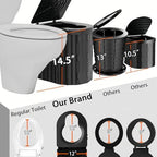 UOPBYEA Portable Camping Toilet for Adults With Urine Gel & Leak-Proof Bags and Wider Seat, Washable Portable Potty for Camping, Tent, Outdoor, Travel, RV, Car, Beach, Truck Driver, Boat