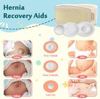 Umbilical Hernia Belt Baby, Infant Belly Button Band, Umbilical Cord Cover for Newborn Abdominal Binder, Hernia Support Truss, Belly Button Shaper, Adjustable Navel Band with 3 Compression Pad