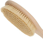 REDECKER Extra Long Beechwood Bath Brush - Natural Pig Bristle Body Brush for Showering, Back Scrubbing, Exfoliating, Dry Brushing and Lymphatic Drainage - Perfect for Hard-to-Reach Areas