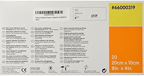 5466000319BX - PRIMAPORE Adhesive Non-Woven Wound Dressing, 8 x 4
