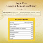 ANDY ANAND CHOCOLATIER Sugar Free Hard Candy Orange & Lemon Mixed Flavors – Made in Italy, Gluten Free, Keto Stevia Sweetened Candy (7 Oz)