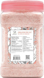 Soeos Himalayan Pink Salt, Fine Grain, 80oz (5 Pound), Non-GMO Himalayan Salt, Kosher Salt, Pink Himalayan Sea Salt Fine