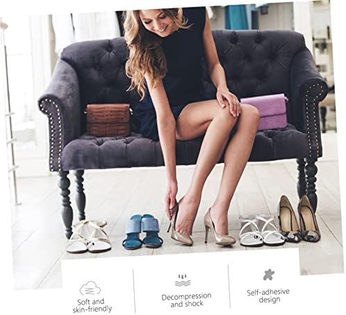 minkissy 5pairs High Heel Cushion Pads Soft Breathable and - Heel Protectors for Comfortable Wear for Casual and Work Shoes Thick