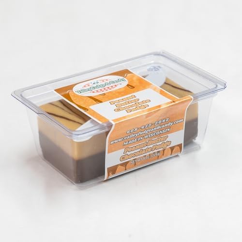 Valley Fudge, Peanut Butter Chocolate, Fresh Artisan Fudge, Real Butter, Gourmet Candy, Half Pound Package