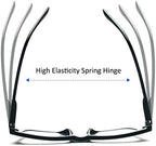 REAVEE Oprah Style Reading Glasses for Women, Blue Light Blocking Stylish Oversized Computer Readers Spring Hinge