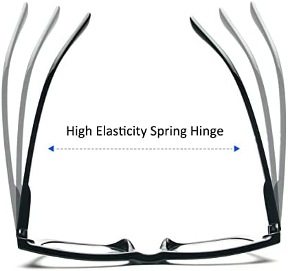 REAVEE Oprah Style Reading Glasses for Women, Blue Light Blocking Stylish Oversized Computer Readers Spring Hinge