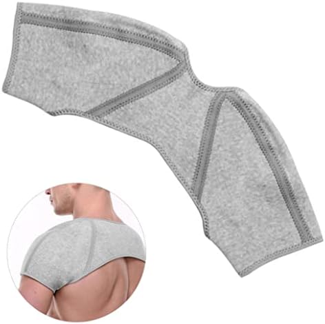 double shoulder brace Double Shoulder Support Brace Pain Relief Compression Shoulder Warm Wrap Protector L