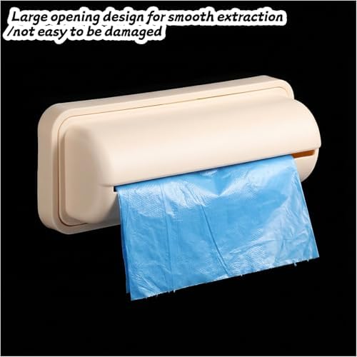2 Pcs Trash Bag Dispenser, 5.9 x 2.95 x 1.85 inch Bin Liner Kit, Trash Bag Dispenser for Bottom of Can, Trash Can Liner Dispenser for Kitchen Bathroom Toilet Storage Organization