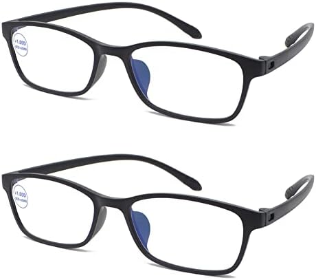 Computer Blue Light Blocking Reading Glasses Flexible Lightweight Unbreakable Readers Anti Eyestrain for Women Men