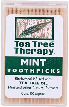 Tea Tree Therapy Toothpicks - 100 Toothpicks - Case of 12