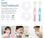 FOMIYES Silicone Toothbrush 2pcs, Soft Dual-Sided Teeth and Tongue Cleaning Brush for Infants, Oral Care Tool for Newborns