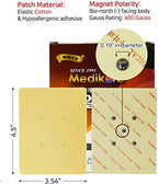 Hanil ACU-Magnetic Feet Patches Healing Tip Magnet Acupuncture 600 Gauss Magnets Pre-Attached to Plasters (10 Sheets) for Foot Sole Heel Area