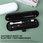 2-Pack Toothbrush Travel Case – Universal Fit for Oral-B Pro, Sonicare & More Waterproof Plastic Holder (Black & White)