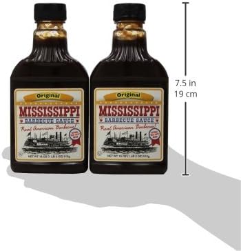 Mississippi BBQ BBQ Sauce, Original, 18-ounces (Pack of6)