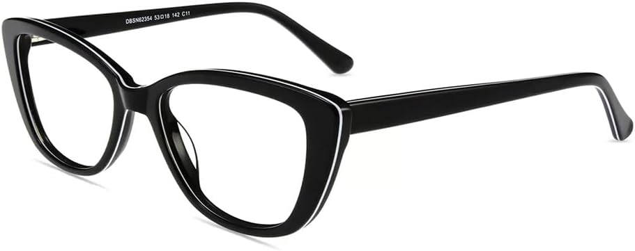 Firmoo Blue Light Blocking Computer Reading Glasses Vintage Cateye Acetate Frame for Women 0.5x-3.0x