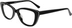 Firmoo Blue Light Blocking Computer Reading Glasses Vintage Cateye Acetate Frame for Women 0.5x-3.0x