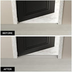 Floor Transition Strip - Self-Adhesive PVC Trim for Carpet to Flooring, Threshold Gap Cover (10ft x 1.97in, Beige Grey)