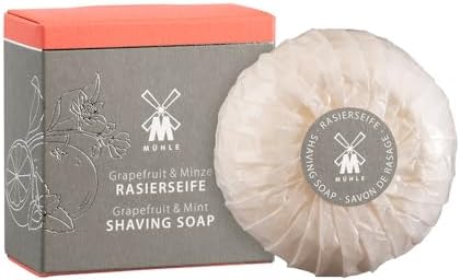 MÜHLE Shaving Soap - Shaving Soap with Grapefruit & Mint for All Skin Types - Fruity & Revitalising - 65 g