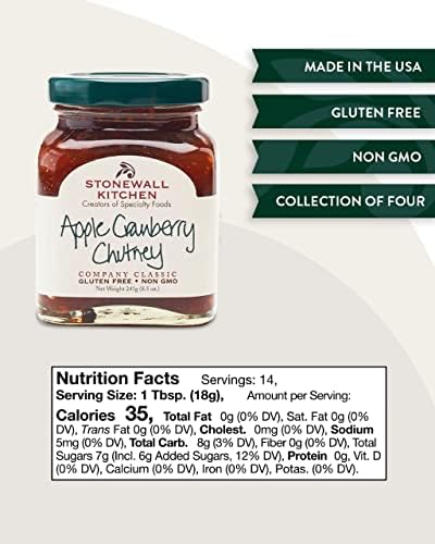 Stonewall Kitchen Apple Cranberry Chutney, 8.5 Ounces