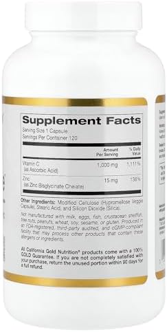 SuperNutrition, C-1000 & Zinc Immune, Seasonal Support Formula*, Antioxidant Protection*, 120 Day Supply (Packaging May Vary)