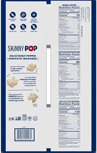 Real Popcorn Bags, Variety Pack, Individual Snack Bags, Popcorn Gift Set, Original, White Cheddar, Kettle Corn Popcorn (Pack of 36)