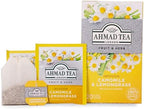 Ahmad Tea Camomile & Lemongrass Infusion, 20-Count Tea Bags (Pack of 6)
