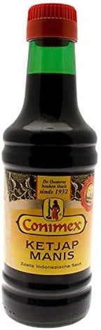 Conimex Ketjap Manis Indonesian Zoete / Sweet Soy Sauce, 3 pack, 8oz/250ml per bottle
