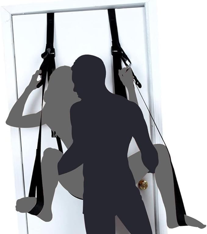 Over The Door Swing Sex Adults Heavy Duty Door Mount Sex Slingshot Swing for Adults,Adjustable Sex Straps Door Bondage Holds up to 300lbs Bondage Spreader Leg Open for Women Sweater 17MA