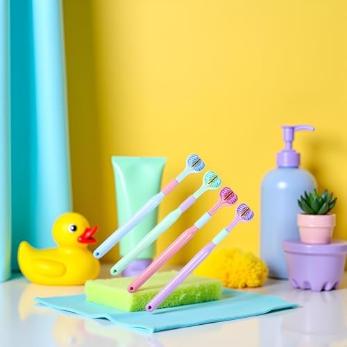 4 Pcs Random Color Three-Sided Toothbrush Soft Hair Toothbrush, Effective Wrap-Around Design Toothbrushes Accessories Oral Care for Adults and Children