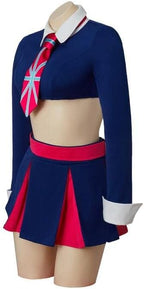 MelangCos Fook Who Cosplay Fook Mi&Yu Twins Costume Women's Crop Top Mini Skirt Cheerleading Outfit