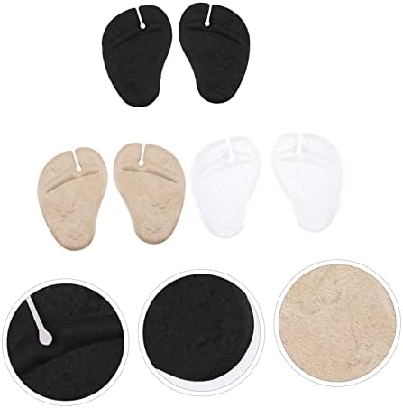 FOMIYES 3 Pairs Forefoot Pad Pinch Stickers Insulin Pump Clip Heeled Sandals Sandal Insoles Gel Foot Pad Gel Forefoot Cushions Forefoot Pads Flip-Flops Gel Pads Grinding Feet Slippers, 13.5