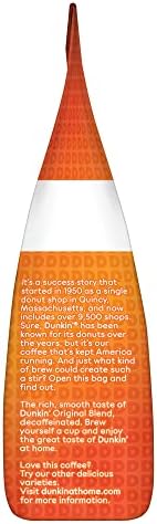 Dunkin' Donuts® Ground Coffee, Medium Roast, Decaf, 12 Oz Per Bag