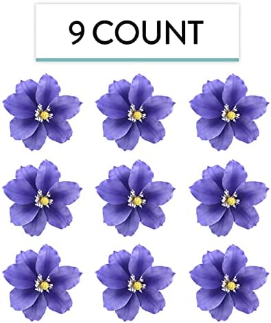 Global Sugar Art Clematis Sugar Cake Flowers, Light Purple, 3 Count by Chef Alan Tetreault