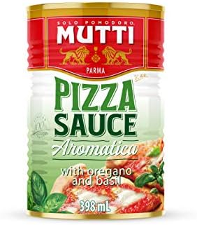 Mutti Pizza Sauce with Basil & Oregano, 14 oz. | 1 Pack | Italy’s #1 Brand of Tomatoes | Fresh Taste for Cooking | Canned Sauce | Vegan Friendly & Gluten Free | No Additives or Preservatives