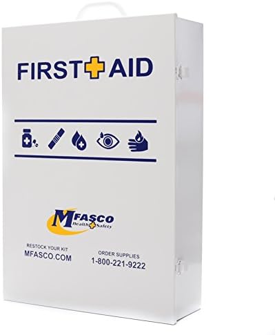 4 Shelf Empty Industrial First Aid Box With First Aid Logo