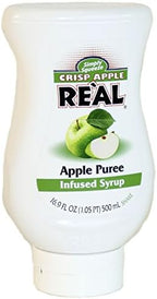 Crisp Apple Reàl, Apple Puree Infused Syrup, 16.9 FL OZ Squeezable Bottle (Pack of 1)