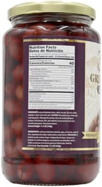 Flora Foods Kalamata Olives Pitted | 19.6 oz (580ml) | Imported | All Natural | Non GMO | Fresh Harvest