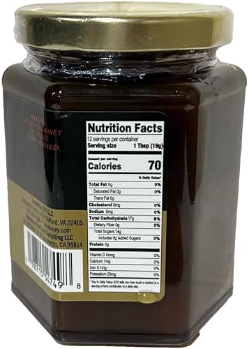 KOINA Forest Mountain Organic Honey, Raw Unfiltered Unpasteurized, 9 oz (255g)