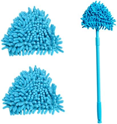 Triangle Mop Head Absorbent Microfiber Chenille Mop Brush Head Replacement Cleaning Tool 2PCS