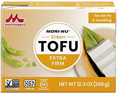 Mori-Nu Silken Tofu Extra Firm | Velvety Smooth and Creamy | Low Fat, Gluten-Free, Dairy-Free, Vegan, Made with Non-GMO soybeans, KSA Kosher Parve | Shelf-Stable | Plant protein | 12.3 oz x 3 Packs