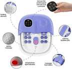 Medical king Foot Spa with Heat and Massage and Jets Includes A Remote Control A Pumice Stone Collapsible Foot Spa Massager with Heat and Massage Bubbles and Vibration