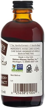 Nielsen-Massey Madagascar Bourbon Pure Vanilla Extract for Baking and Cooking, 4 Ounce Bottle